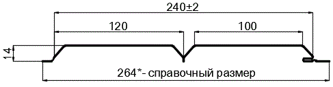 Фото: Софит Lбрус-15х240 (ПЭ-01-1035-0.45) в Электростали