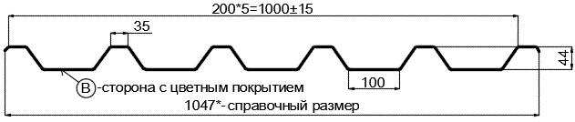 Фото: Профнастил Н60 х 845 - B (PURMAN-20-3005-0.5) в Электростали