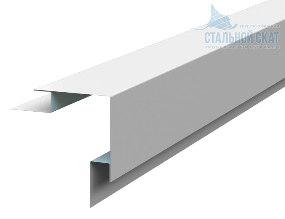 Планка угла наружного сложного 75х75х3000 (ПЭ-01-9010-0.45) в Электростали