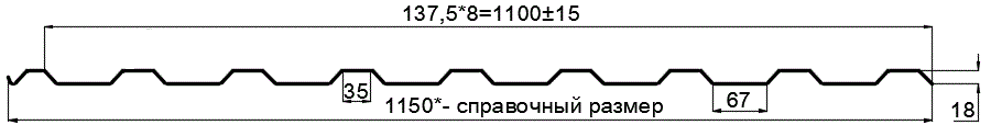 Фото: Профнастил оцинкованный МП20 х 1100 - R (ОЦ-01-БЦ-0.4) в Электростали