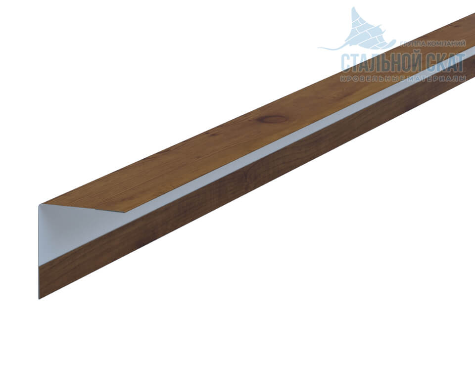 Фото: Планка угла наружного 30х30х3000 (ECOSTEEL_T-12-Дуб-0.45) в Электростали